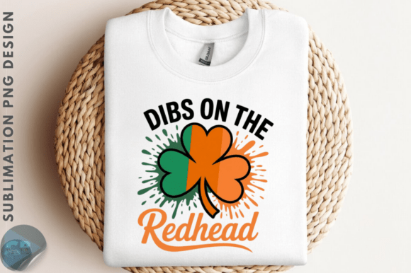 Dibs on the Redhead Irish Shamrock PNG Graphics