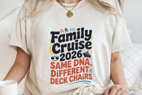 Family Cruise 2026 Summer Vacation PNG: Graphics for T-Shirt Designs