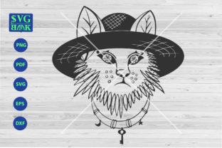 Fun Cat Graphic for Crafts and Digital Projects