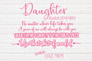 Funny Daughter Gift Graphics for Crafts