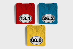 Funny Marathon Numbers Graphics for Crafts