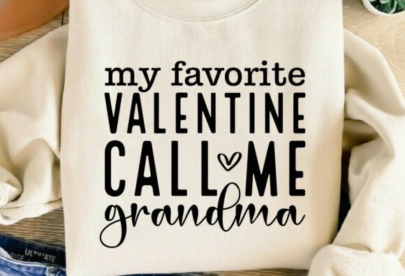 Grandma Valentine Day Heart Nana Love Graphics