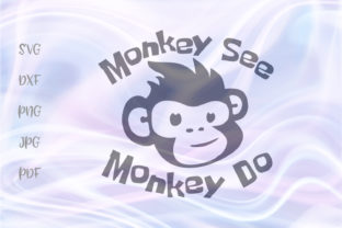 Monkey See Monkey Do Funny Clipart Face