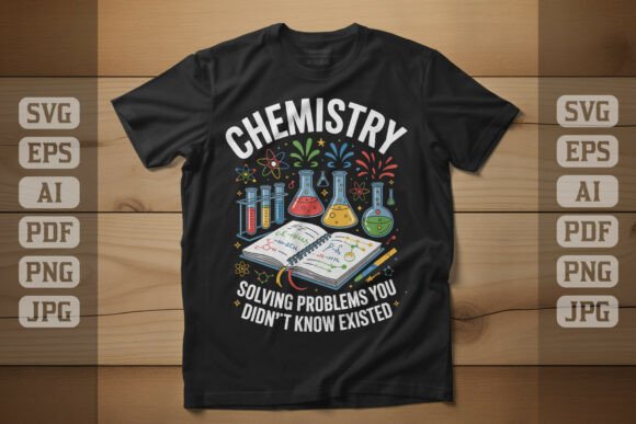 Solving Problems Chemistry Notebook Graphics & T-Shirt Designs