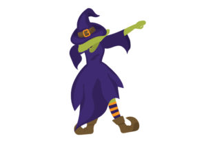 The Witch Dabbing: A Halloween Crafty Graphic for Branding and Marketing